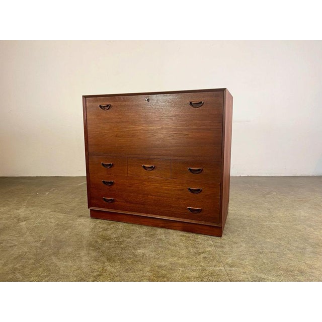 Mid-Century Secretay in Teak by Peter Hvidt & Orla Mølgaard-Nielsen for Søborg Møbelfabrik, 1960s For Sale - Image 15 of 16