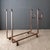 Metal Large Hammered Steel Firewood and Kindling Rack With Rustic Patina For Sale - Image 7 of 16