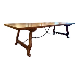 Michael Taylor Walnut Portuguese Dining Table For Sale