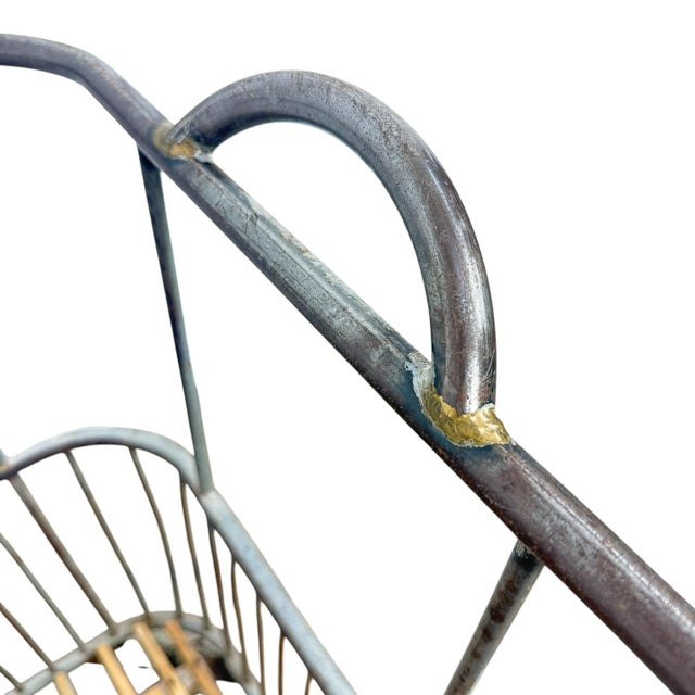 Vintage Industrial French Metal Bakery Cart, 1950s For Sale - Image 6 of 9