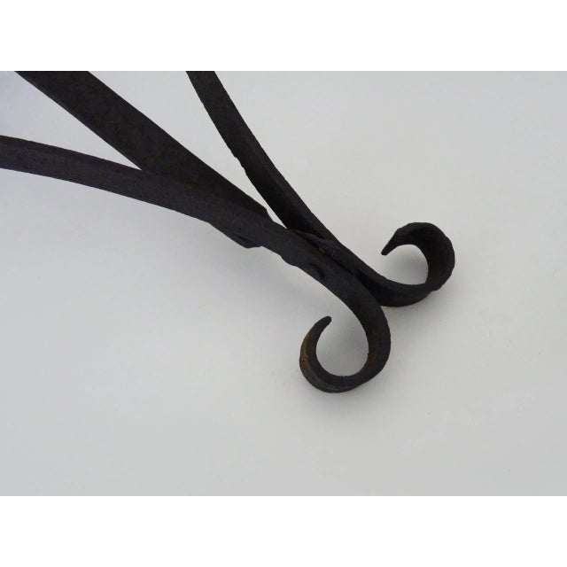 Large Wrought Iron Wall Candleholders, Set of 3 For Sale - Image 5 of 9