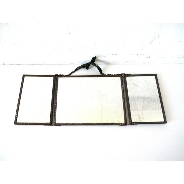 1920s French Triptych Vanity Mirror For Sale In San Francisco - Image 6 of 7