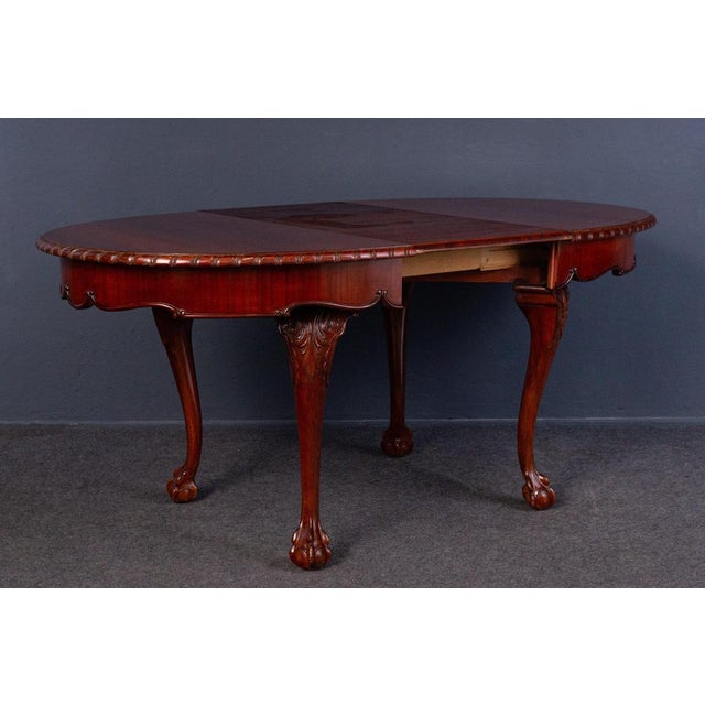 Extendable Dining Table in Mahogany and Pine For Sale - Image 14 of 18