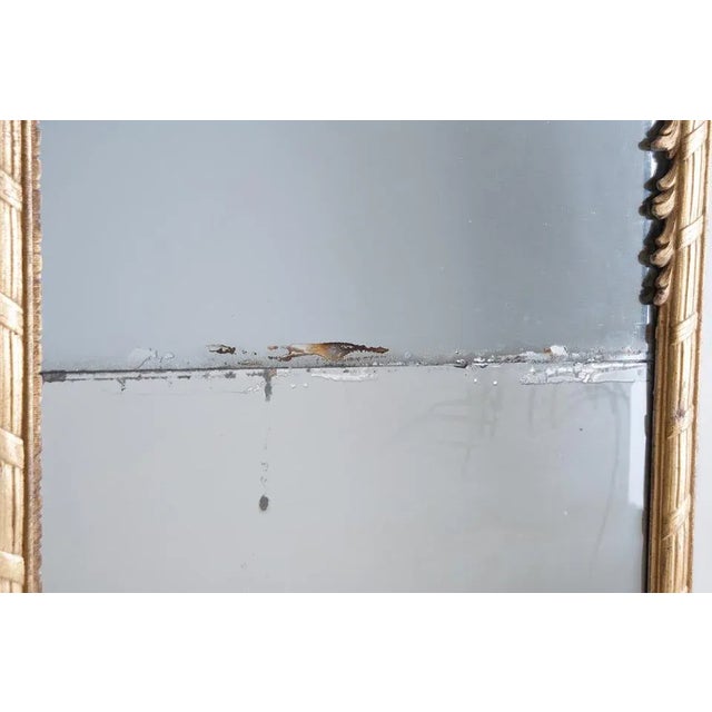 Wood French 18th Century Louis XV Period Trumeau Mirror For Sale - Image 7 of 8