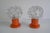 Beautiful lamps made in the 70s in the kamenický šenov glassworks the combination of clear glass and metal base in the...