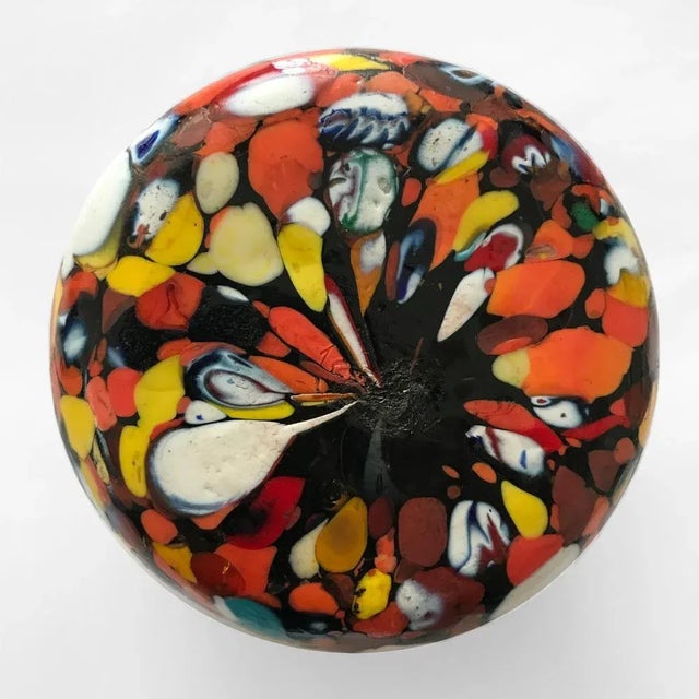 Multi-Color Murano Glass Paperweight For Sale - Image 14 of 15