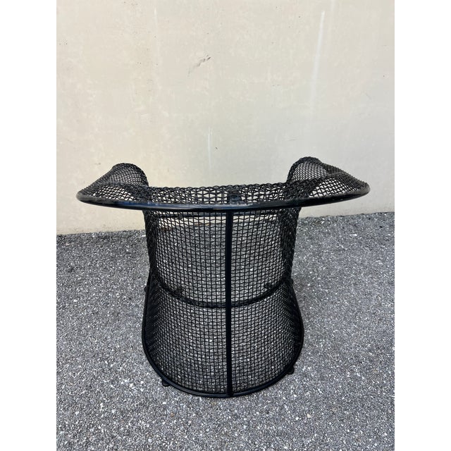 Metal Vintage 1950s Sculptural Drape Wire Mesh Chairs Attributed to Russel Woodard, 4 Pieces For Sale - Image 7 of 15