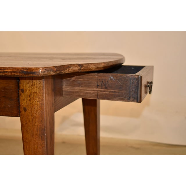 Chestnut Circa 1800 French Chestnut Farm Table For Sale - Image 8 of 9