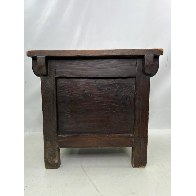 Transitional Early Antique Korean Tansu Chest / Side Table For Sale - Image 3 of 13