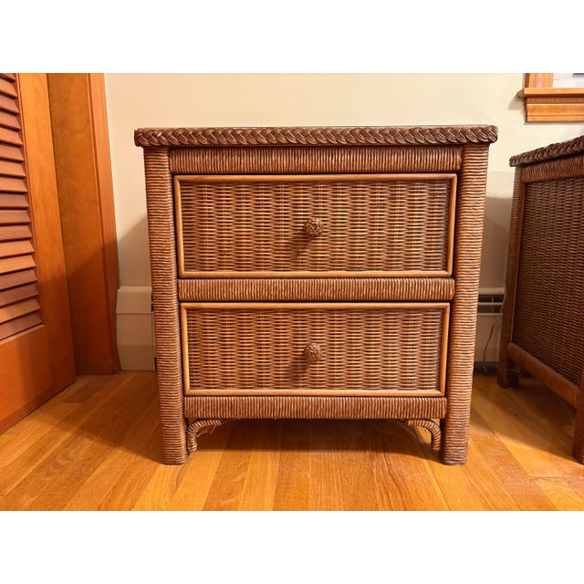 1980s Pair of Henry Link Pair of Nightstands For Sale - Image 12 of 12