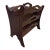 Vintage Wood Magazine Rack For Sale