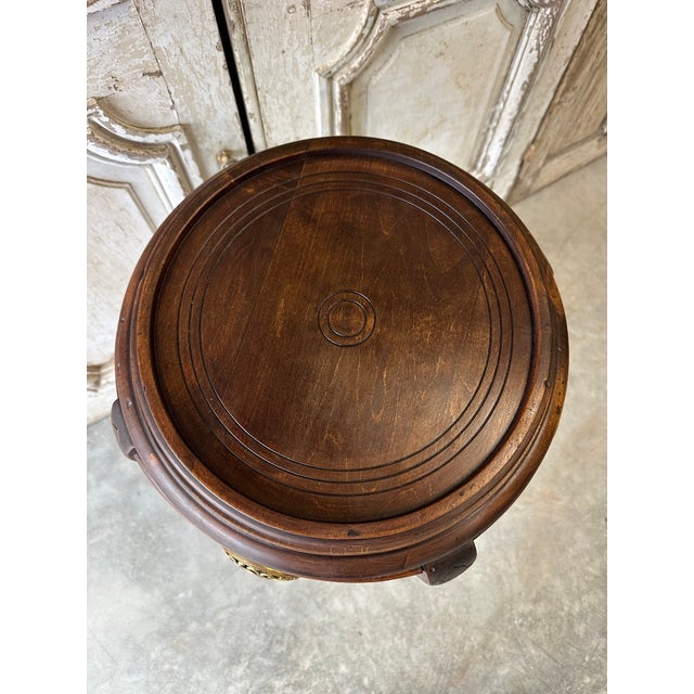 Vintage Japanese Pedestal Table, 1900 For Sale - Image 9 of 10