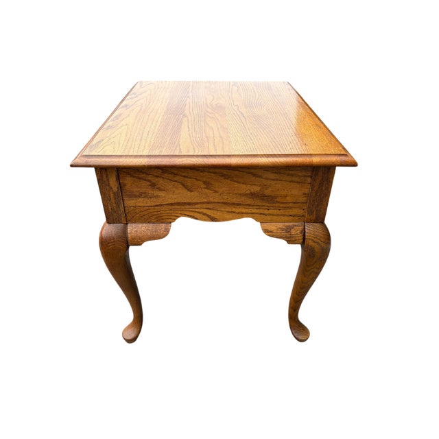 Wood Mid 20th Century Broyhill Lenoir House Rectangular End Table With Ball-and-Claw Feet For Sale - Image 7 of 10