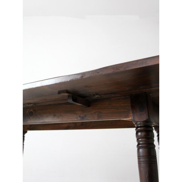 Early American Style Drop Leaf Dining Table Circa 1950s For Sale - Image 15 of 18