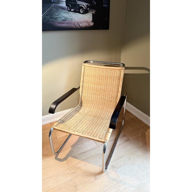 Mid-Century Modern Rattan B35 Cantilever Chair by Marcel Breuer for Thonet For Sale - Image 3 of 16