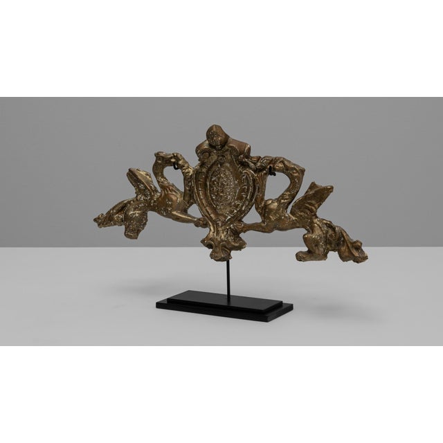 19th Century French Plaster Architectural Element On Metal Base For Sale - Image 14 of 18