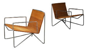 Modernist Armchairs by Lucien Engels, Set of 2
