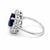 18k Sapphire Ring, Size 6.5 For Sale - Image 4 of 4