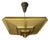 Art Deco Verrerie Dart Amber Molded Glass Pendant Light by Degue, France, 1930 For Sale