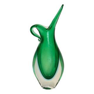 Sommerso Glass Vase by Flavio Poli for Seguso Vetri Darte, 1960s For Sale