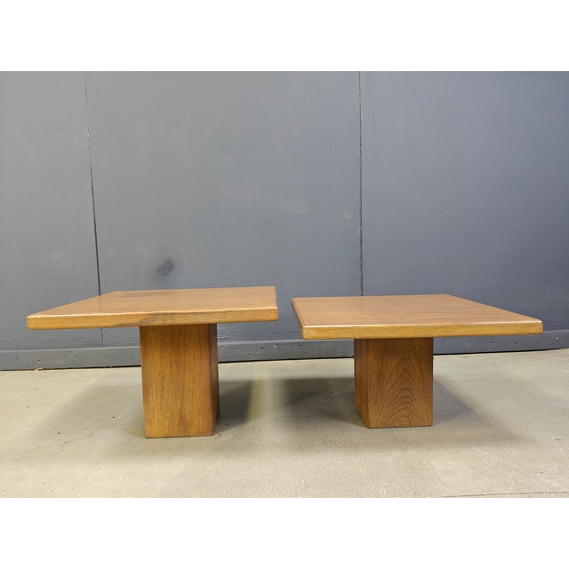 1960s Vintage Wooden Nesting Tables, 1960s, Set of 2 For Sale - Image 5 of 6
