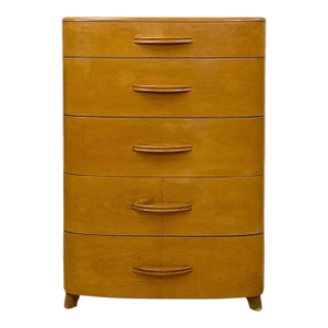 Heywood Wakefield MCM Tallboy 5-Drawer Dresser Pre-Wwii Vintage 32" Wide