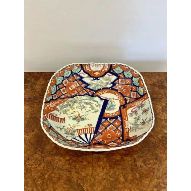 Large Japanese Imari Bowl, 1900s For Sale - Image 3 of 7