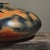 Monumental Vintage Organic Modern Burnished Orange/Black Seed Pot For Sale - Image 9 of 11
