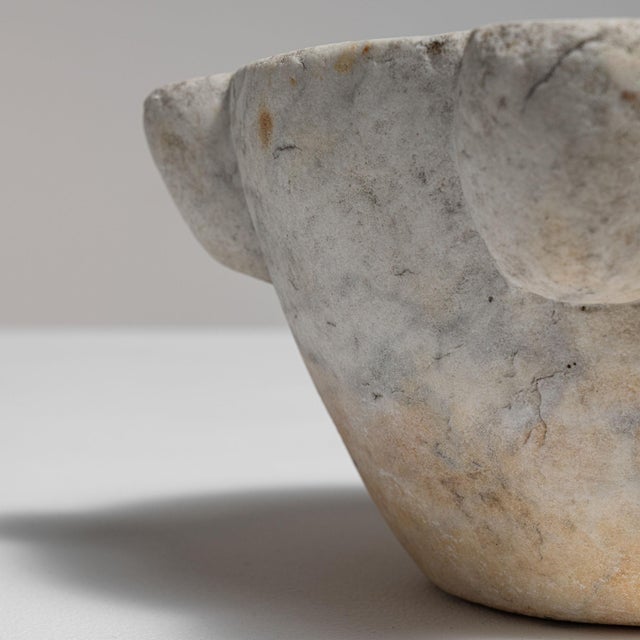 19th Century France Antique White Marble Serving Piece For Sale - Image 12 of 15