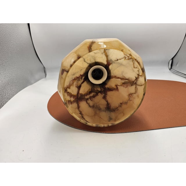 Art Deco Brass Ceiling Lamp, 1920s For Sale - Image 4 of 5