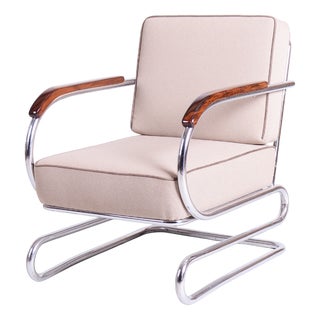 Bauhaus Double Suspension Chair in Oak by Halabala for Up Zavody, Czech, 1930s For Sale