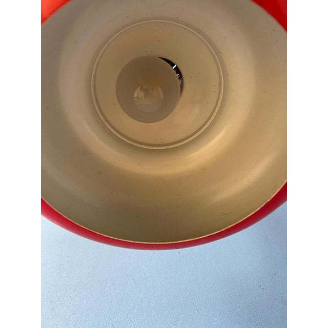 Vintage Space Age Red Cone Pendant Lamp For Sale - Image 9 of 11