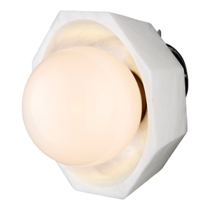 Currey & Company Waystone White Wall Sconce