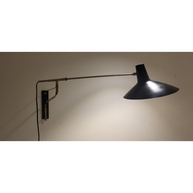 Metal Mid-Century Wall Lamp from Artimeta, 1950s For Sale - Image 7 of 11