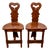 Arts & Crafts Tiger Oak Chairs by Rupert Griffiths for MCM, 1950s, Set of 2 For Sale