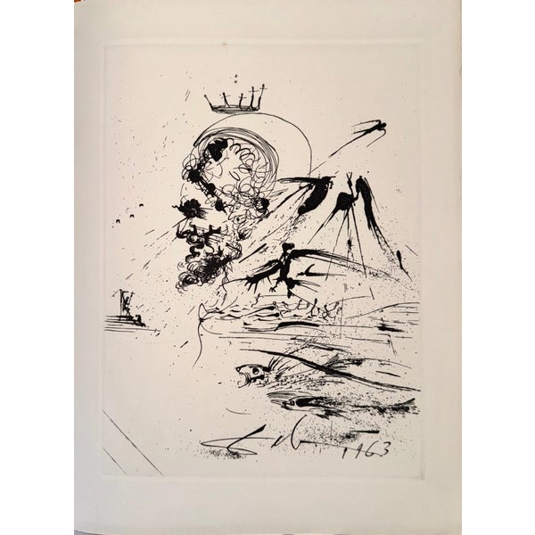 Study for a Dream by Salvador Dali, 1975 For Sale