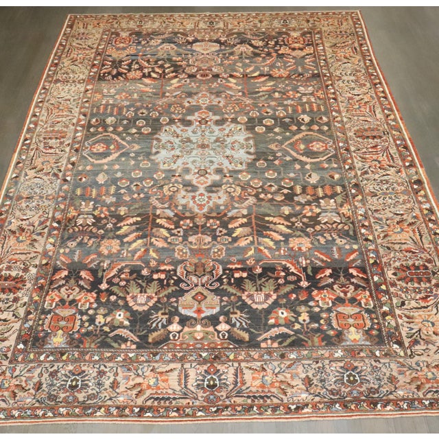 Antique Bakhtiari Persian Rug - 8'8" x 13'7" For Sale In New York - Image 6 of 10