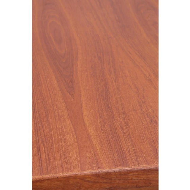 Brown Mid-Century Danish Teak Kitchen Table, 1960s For Sale - Image 8 of 15