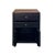 Chinese Chinese Oriental Distressed Black 2 Drawers End Table Nightstand For Sale - Image 3 of 6