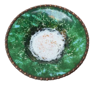 1940s Arts and Crafts Enamel on Copper Dish by Serge Nekrasoff