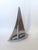Brutalist Vintage French Aluminium Sailboat Figurine, 1970s For Sale - Image 3 of 8