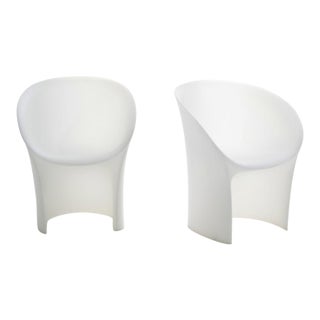 Moroso Moon Chair, White Opaque - Set of 2 For Sale