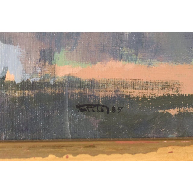 Mountain Landscape, 1985, Oil on Board For Sale - Image 7 of 10