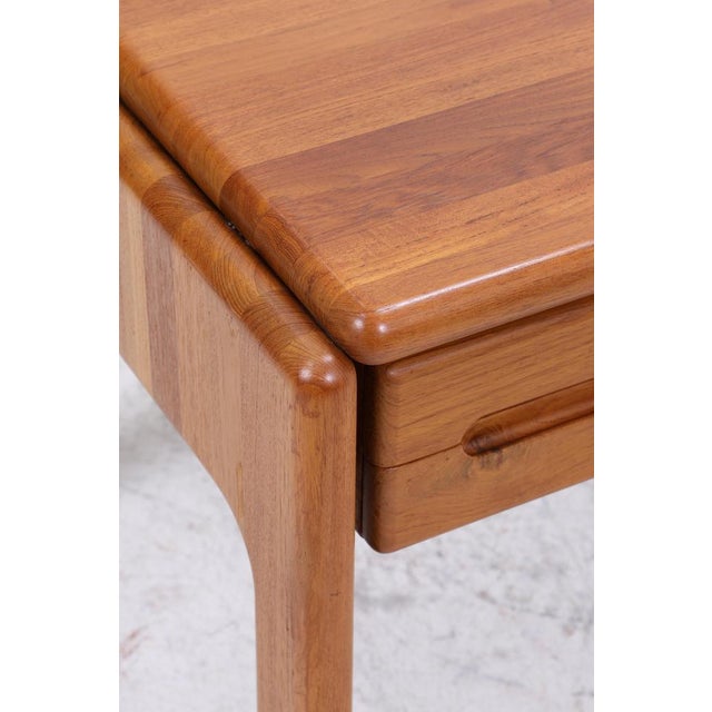 Mid-Century Wooden Desk with Drawer on Casters For Sale - Image 9 of 18