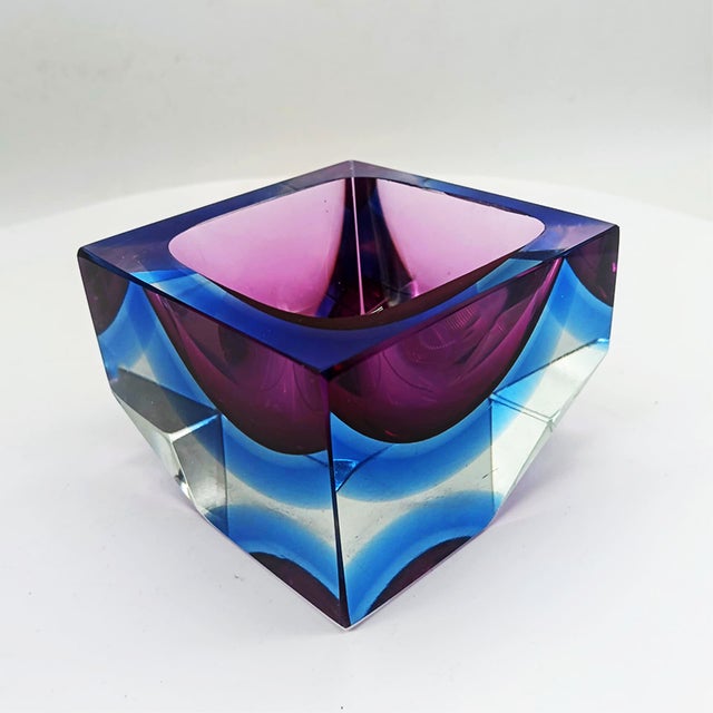 Vintage Square Ashtray by Flavio Poli for Seguso, 1960s For Sale - Image 9 of 9