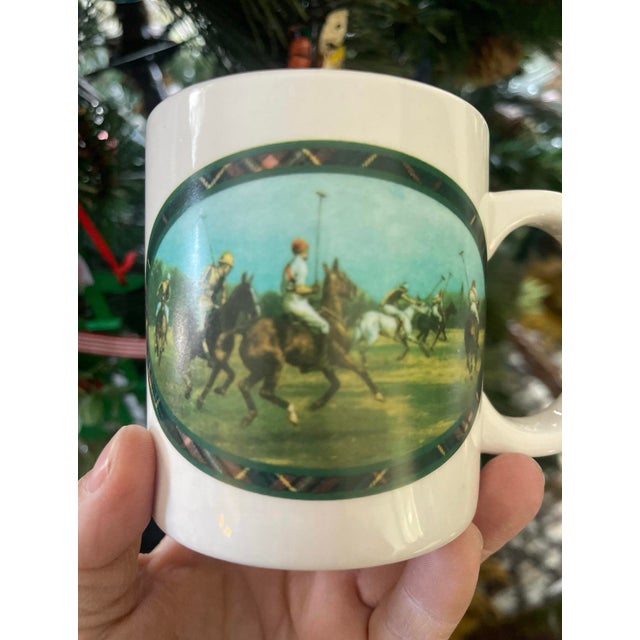 Ralph Lauren Vintage Mid Century Modern Ralph Lauren Coffee Mugs Polo - Set of Four (4) For Sale - Image 4 of 6