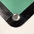 1970s Italian Modern Game Table in Green Fabric and Black Leather with Chromed Steel Legs, 1970s For Sale - Image 5 of 15