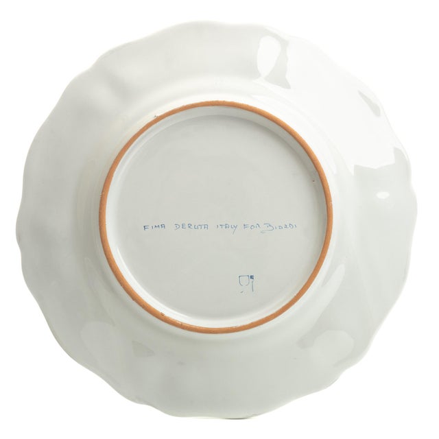 Traditional Dinner Plate, Full Design, Antico Deruta For Sale - Image 3 of 7