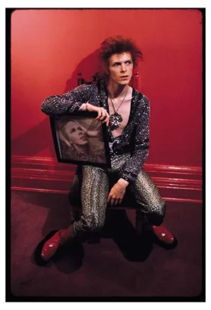 Mick Rock, David Bowie with Hunky Dory, 1972, Estate Photograph Print