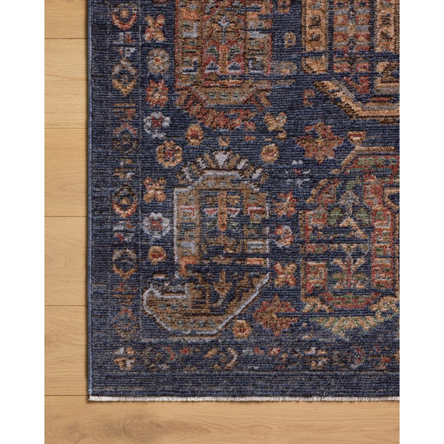 Loloi Rugs Loloi Winchester Navy / Multi 10'-0" x 10'-0" Square Area Rug For Sale - Image 4 of 5